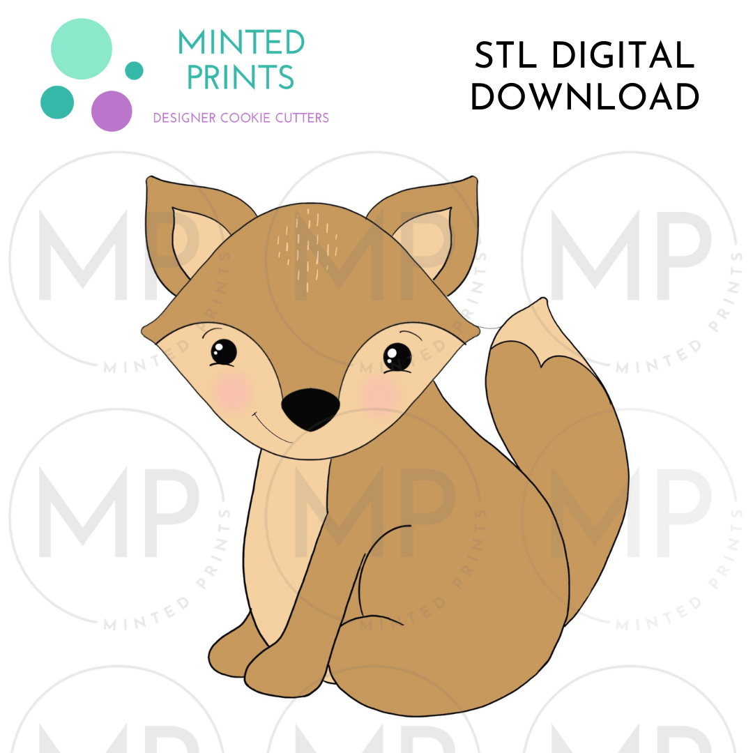 Fox Cookie Cutter STL DIGITAL DOWNLOAD