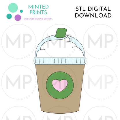 Frappuccino Cookie Cutter STL DIGITAL DOWNLOAD