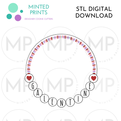 Friendship Bracelet Cookie Cutter STL DIGITAL DOWNLOAD