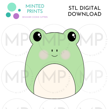 Bear & Frog Plushie Cookie Cutter STL DIGITAL DOWNLOAD