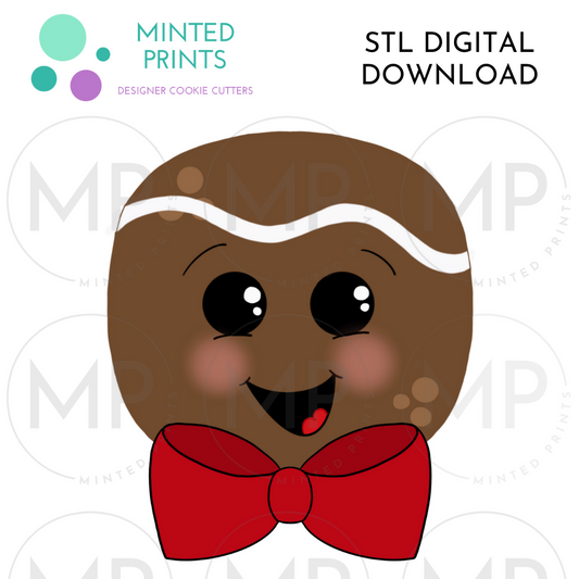 Gingie Boy Cookie Cutter STL DIGITAL DOWNLOAD