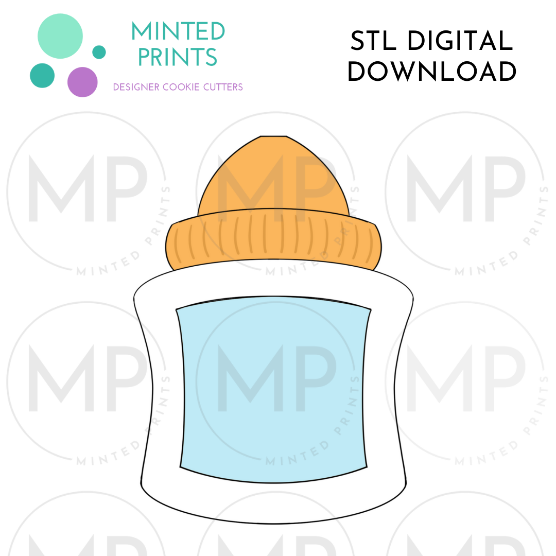 Glue Bottle Cookie Cutter STL DIGITAL DOWNLOAD