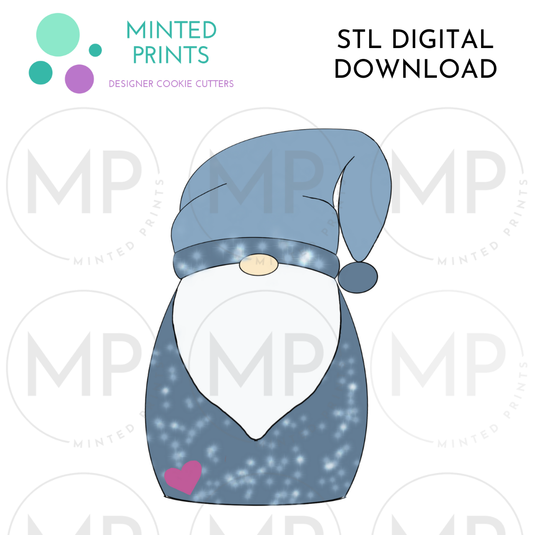 Gnome Cookie Cutter STL DIGITAL DOWNLOAD