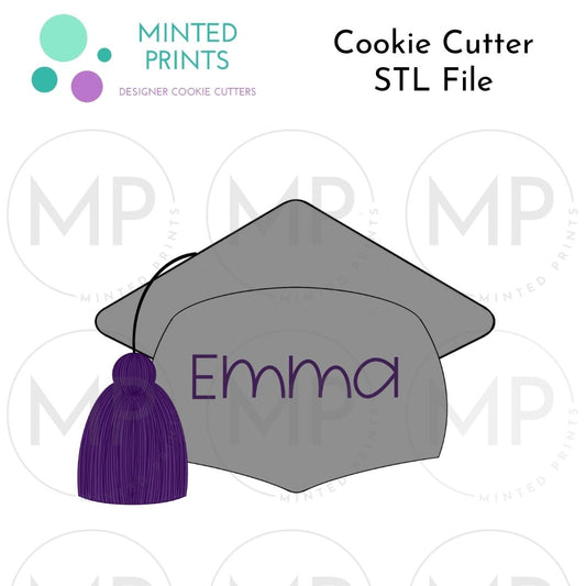 Grad Hat 2023 #2 Cookie Cutter STL DIGITAL FILE