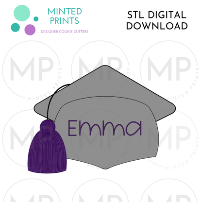 Grad Hat 2023 #2 Cookie Cutter STL DIGITAL DOWNLOAD