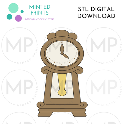 Grandfather Clock Cookie Cutter STL DIGITAL DOWNLOAD