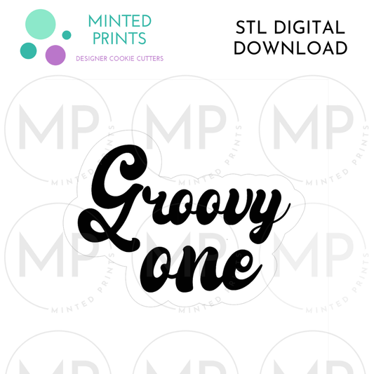 Groovy One Cookie Cutter STL DIGITAL DOWNLOAD