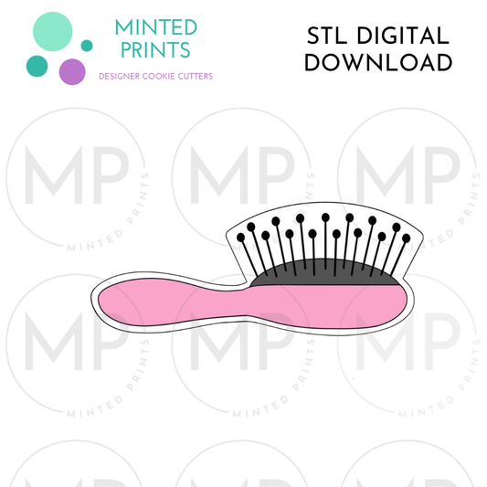 Hair Brush Cookie Cutter STL DIGITAL DOWNLOAD