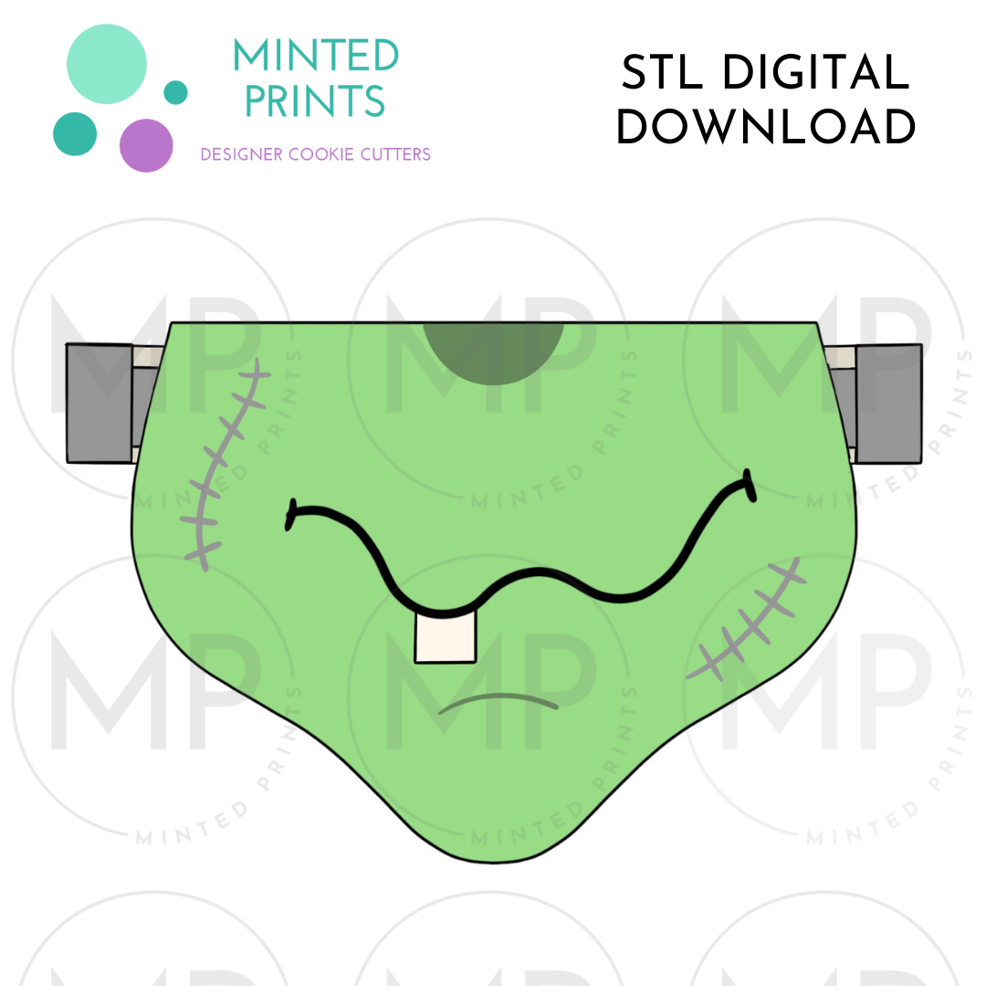 Halloween Mask 2 Cookie Cutter STL DIGITAL DOWNLOAD