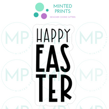 Load image into Gallery viewer, Happy Easter Script Cookie Cutter STL DIGITAL FILE
