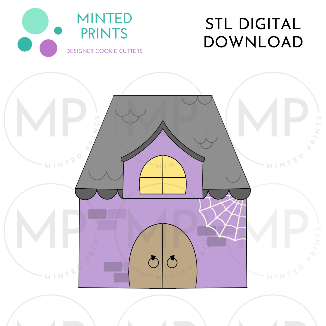 Haunted House Cookie Cutter STL DIGITAL DOWNLOAD