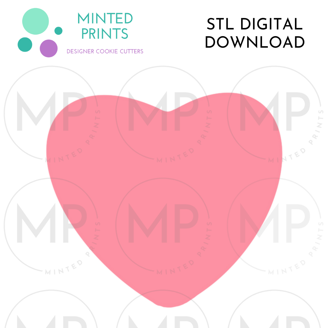 Heart Charm Cookie Cutter STL DIGITAL DOWNLOAD