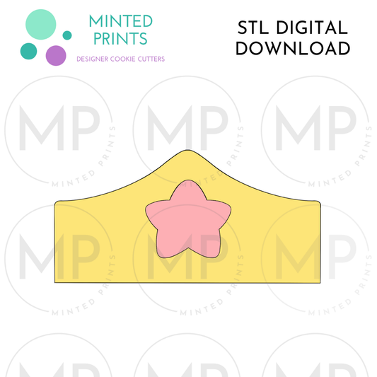 Hero Crown Cookie Cutter STL DIGITAL DOWNLOAD