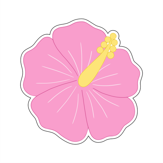 Hibiscus Flower Cookie Cutter STL DIGITAL FILE