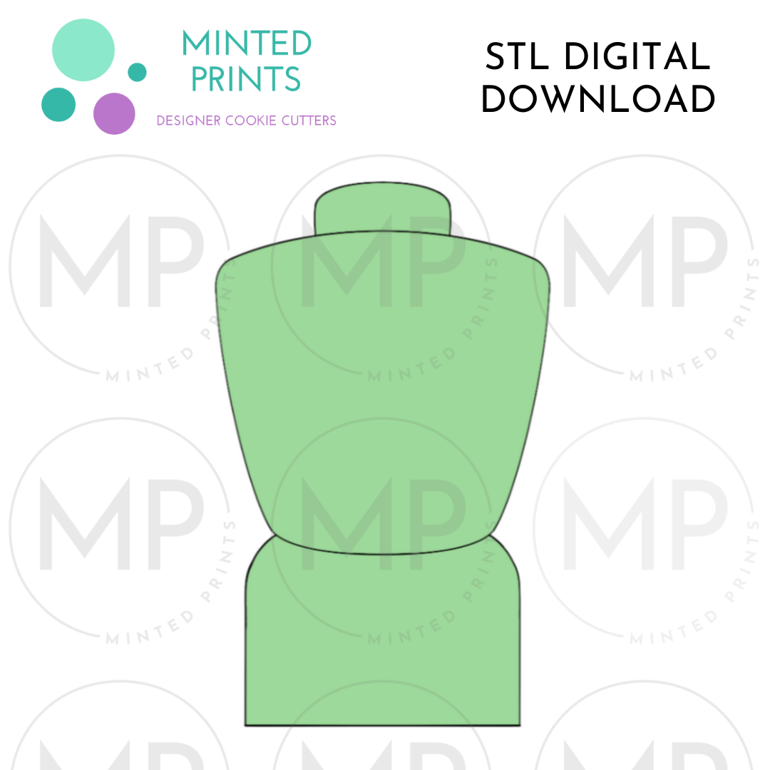 Highlighter Tip Cookie Cutter STL DIGITAL DOWNLOAD