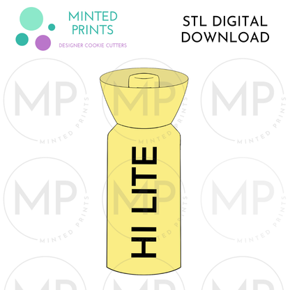 Highlighter Cookie Cutter STL DIGITAL DOWNLOAD