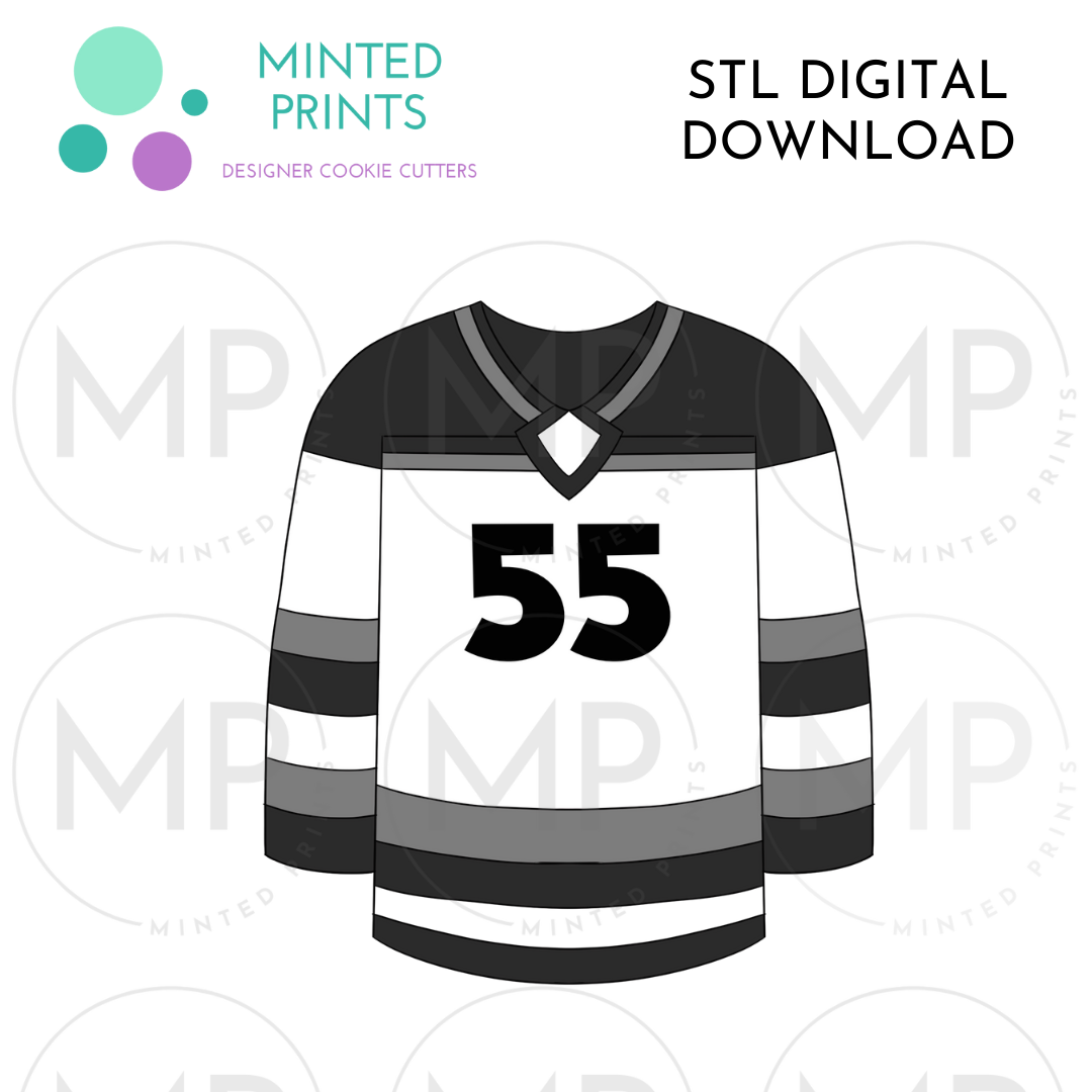 Hockey Jersey Cookie Cutter STL DIGITAL DOWNLOAD