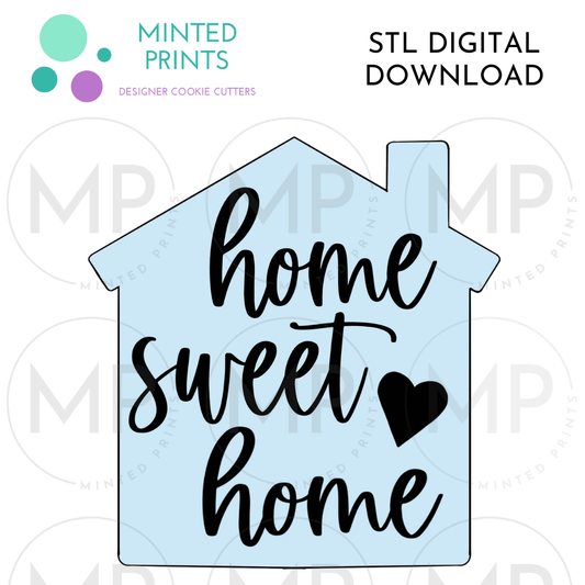 Home Cookie Cutter STL DIGITAL DOWNLOAD