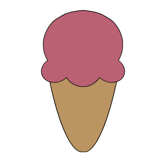 Ice Cream Cone Cookie Cutter & STLs