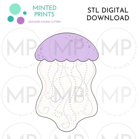 Jelly Fish Cookie Cutter STL DIGITAL DOWNLOAD