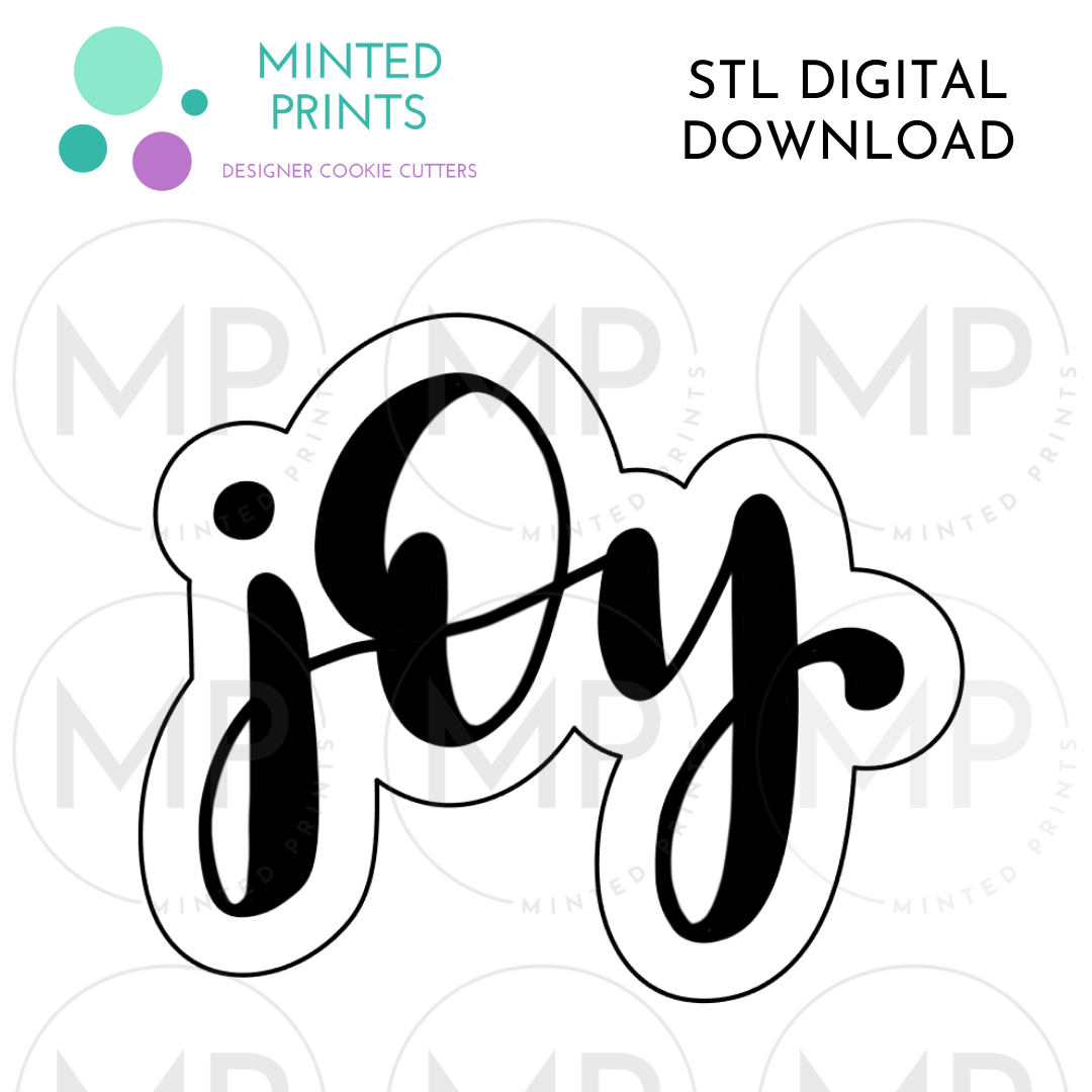 Joy Cookie Cutter STL DIGITAL DOWNLOAD