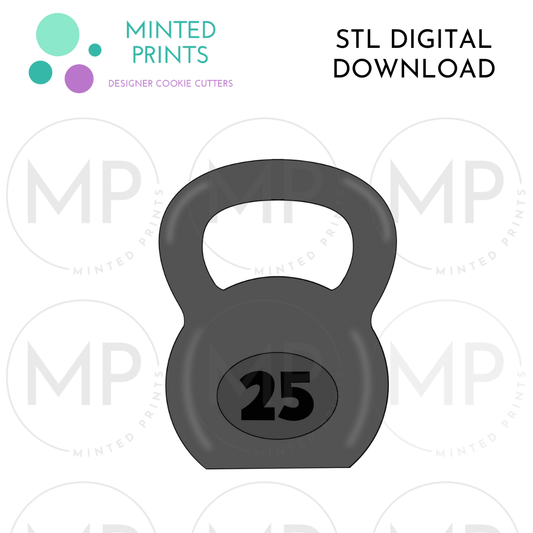 Kettlebell Cookie Cutter STL DIGITAL DOWNLOAD