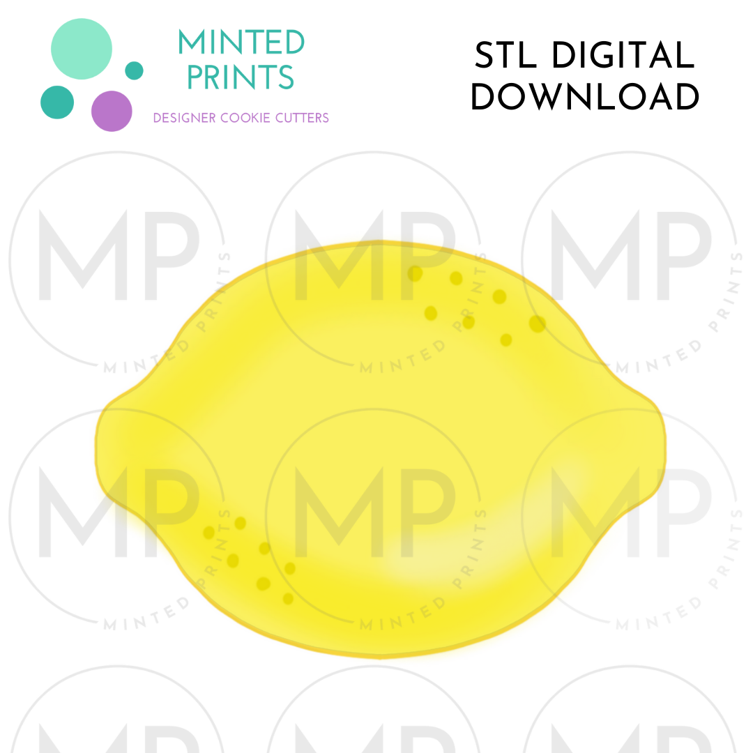 Lemon Cookie Cutter STL DIGITAL DOWNLOAD