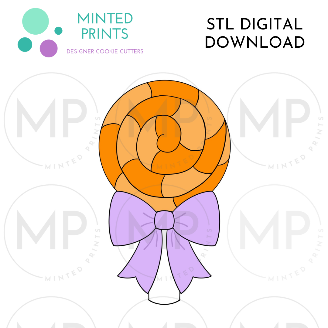 Lollipop Cookie Cutter STL DIGITAL DOWNLOAD