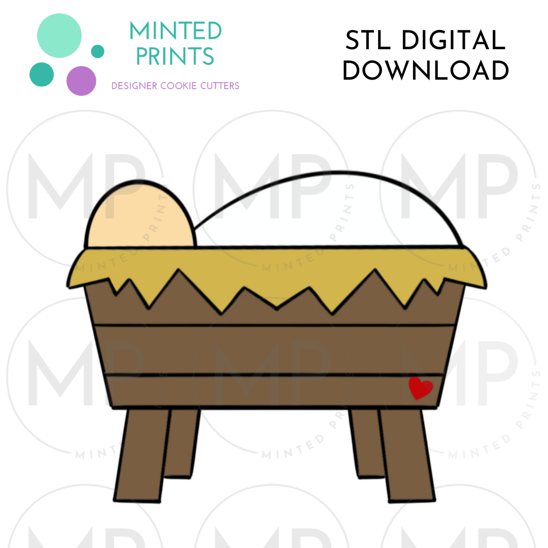 Manger Cookie Cutter STL DIGITAL DOWNLOAD