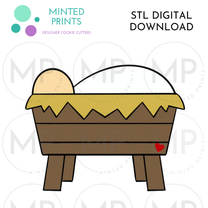 Manger Cookie Cutter STL DIGITAL DOWNLOAD