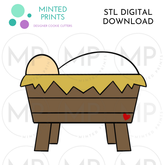 Manger Cookie Cutter STL DIGITAL DOWNLOAD