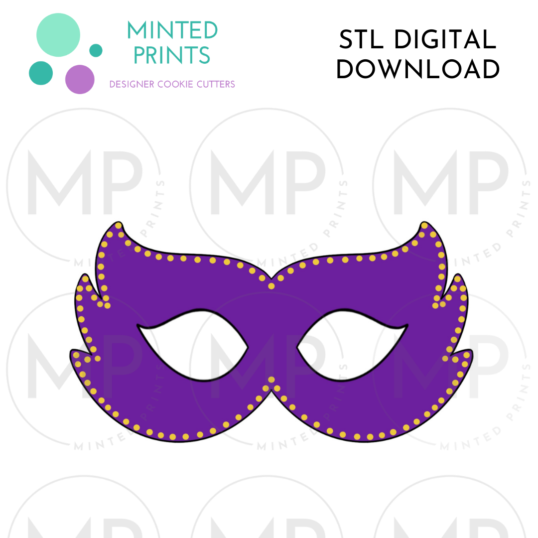 Mask Cookie Cutter STL DIGITAL DOWNLOAD