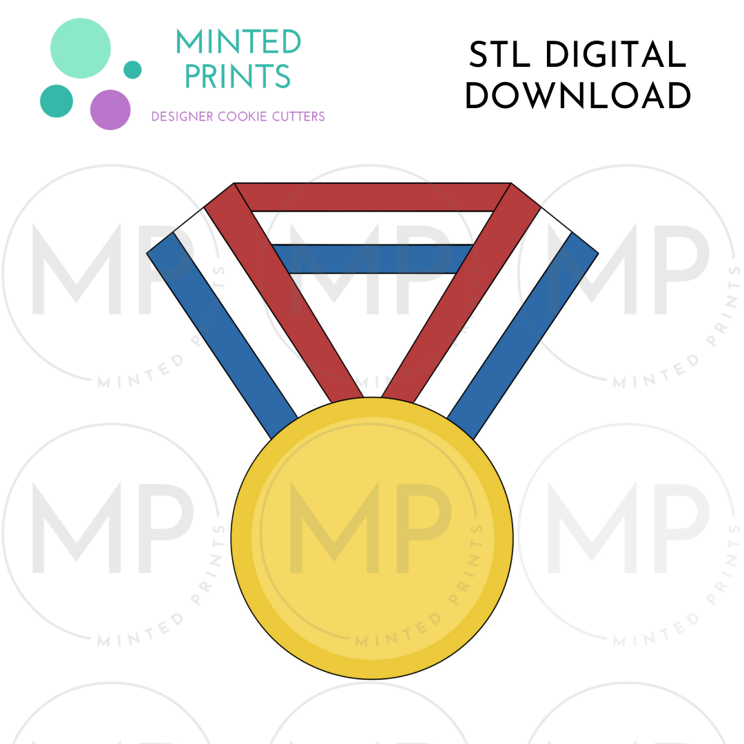 Medal Cookie Cutter STL DIGITAL DOWNLOAD