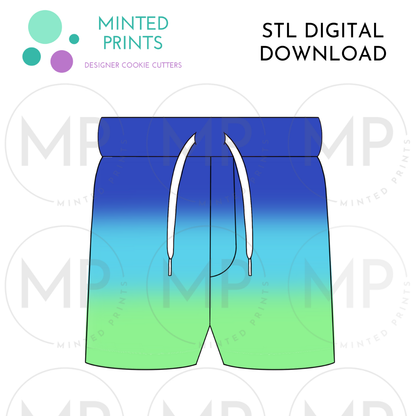 Men's Swimsuit Cookie Cutter STL DIGITAL DOWNLOAD