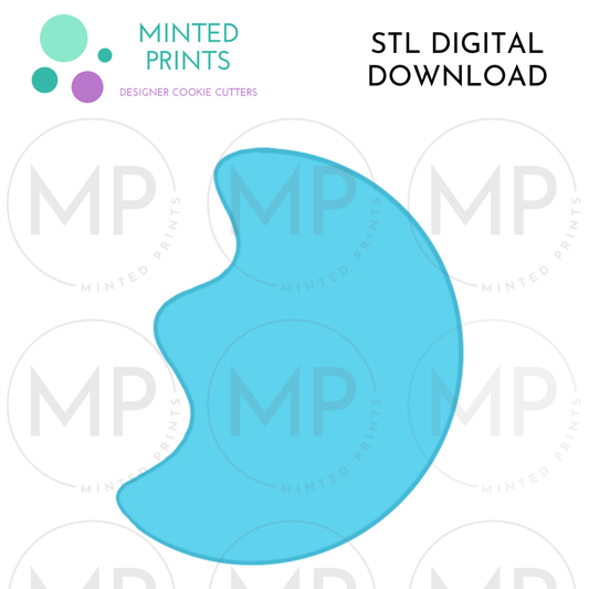 Moon Charm Cookie Cutter STL DIGITAL DOWNLOAD