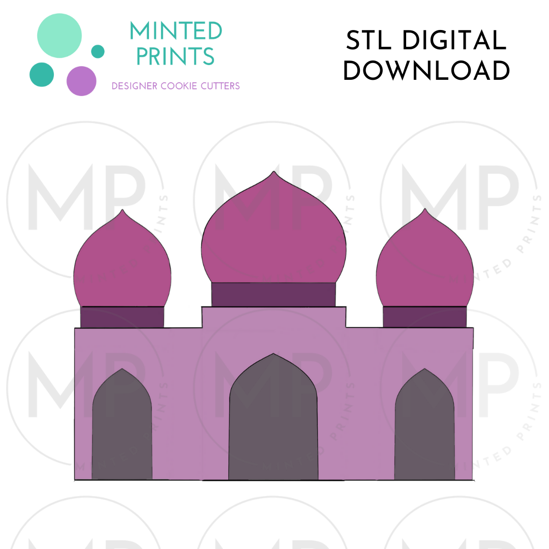 Mosque 2 Cookie Cutter STL DIGITAL DOWNLOAD