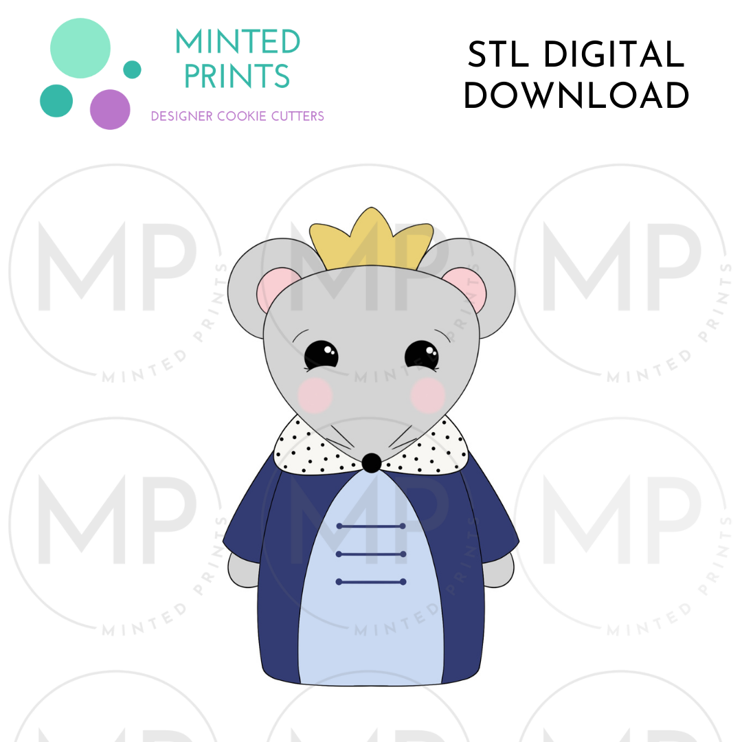 Mouse King Peg Doll Cookie Cutter STL DIGITAL DOWNLOAD