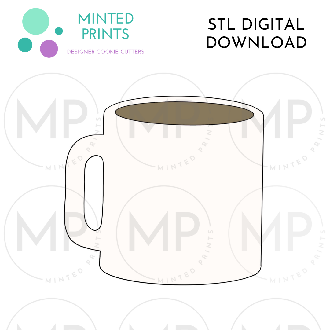 Mug Vase Cookie Cutter STL DIGITAL DOWNLOAD