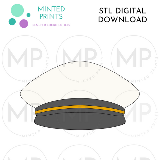 Navy / Marines Hat Cookie Cutter STL DIGITAL DOWNLOAD