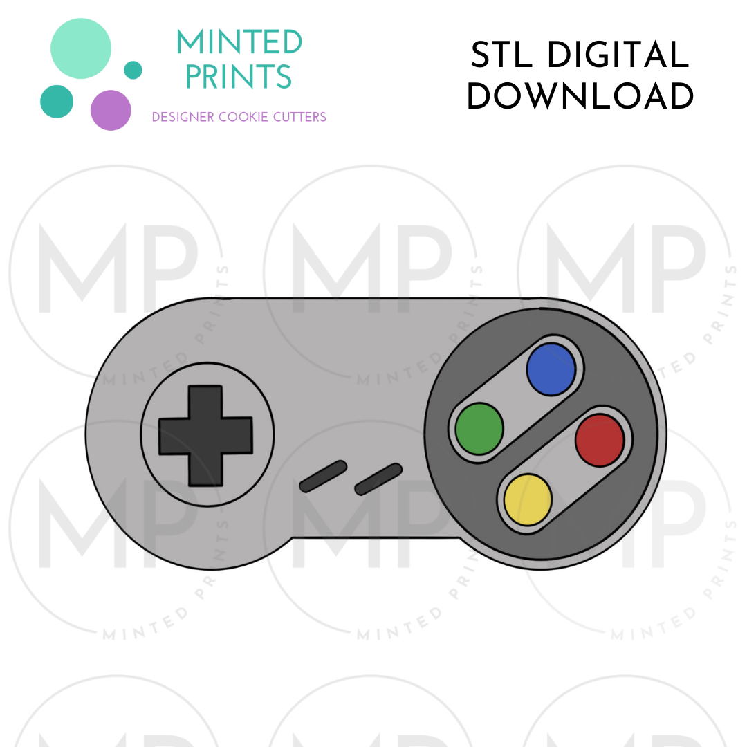 Game Controller 1 Cookie Cutter STL DIGITAL DOWNLOAD