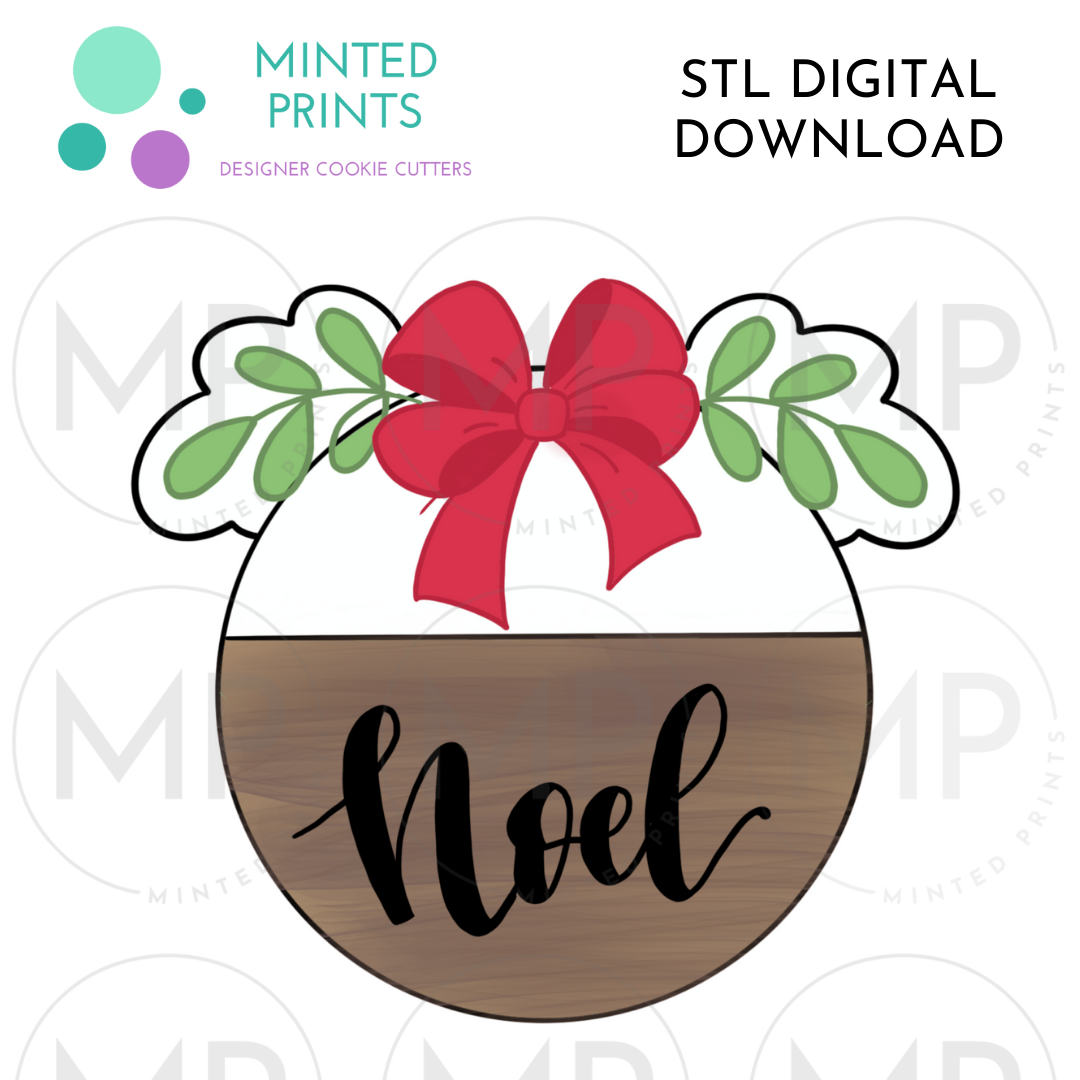 Noel Sign Cookie Cutter STL DIGITAL DOWNLOAD