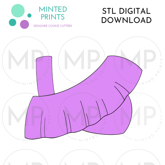 Off-Shoulder Bikini Cookie Cutter STL DIGITAL DOWNLOAD