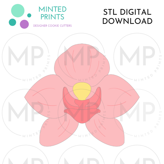 Orchid Cookie Cutter STL DIGITAL DOWNLOAD