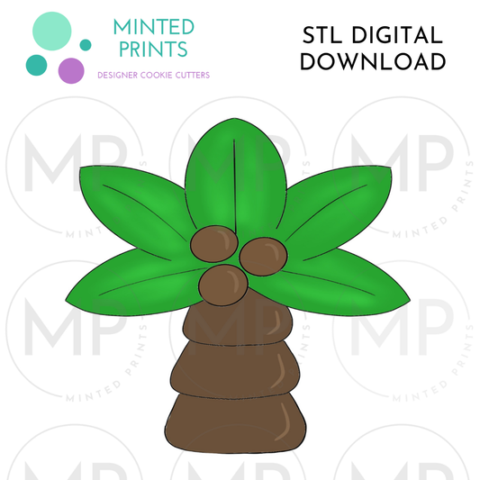 Palm Tree Cookie Cutter STL DIGITAL DOWNLOAD