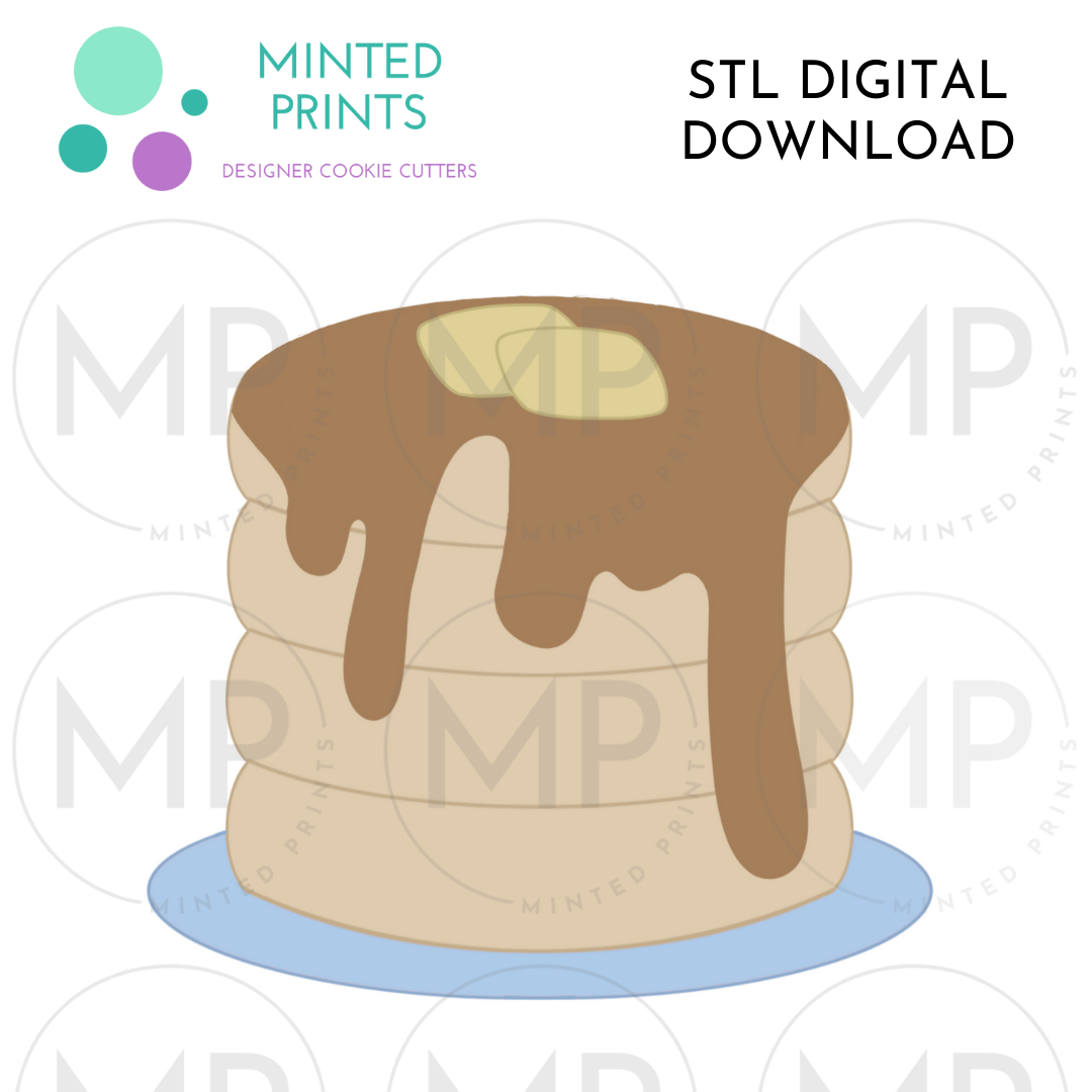 Pancakes 2024 Cookie Cutter STL DIGITAL DOWNLOAD