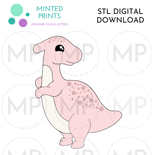 Parasaurolophus Cookie Cutter STL DIGITAL DOWNLOAD