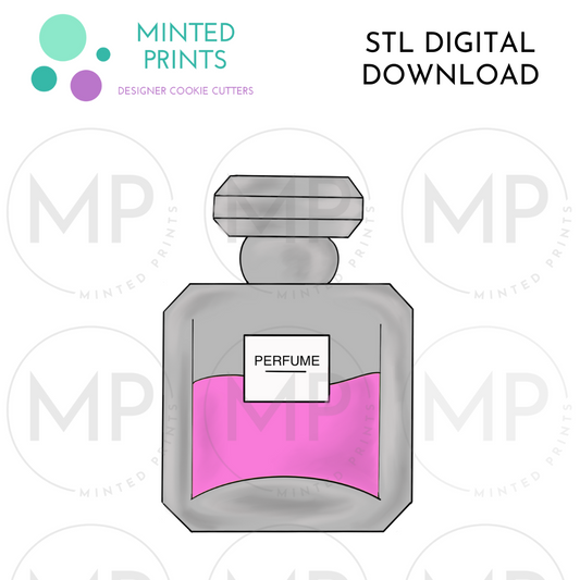 Perfume Bottle Cookie Cutter STL DIGITAL DOWNLOAD