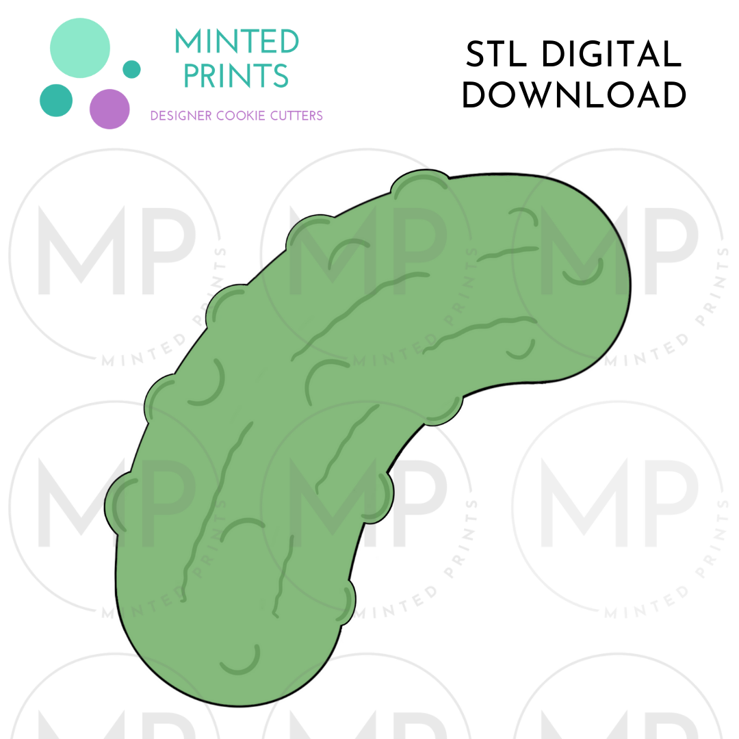 Pickle Cookie Cutter STL DIGITAL DOWNLOAD