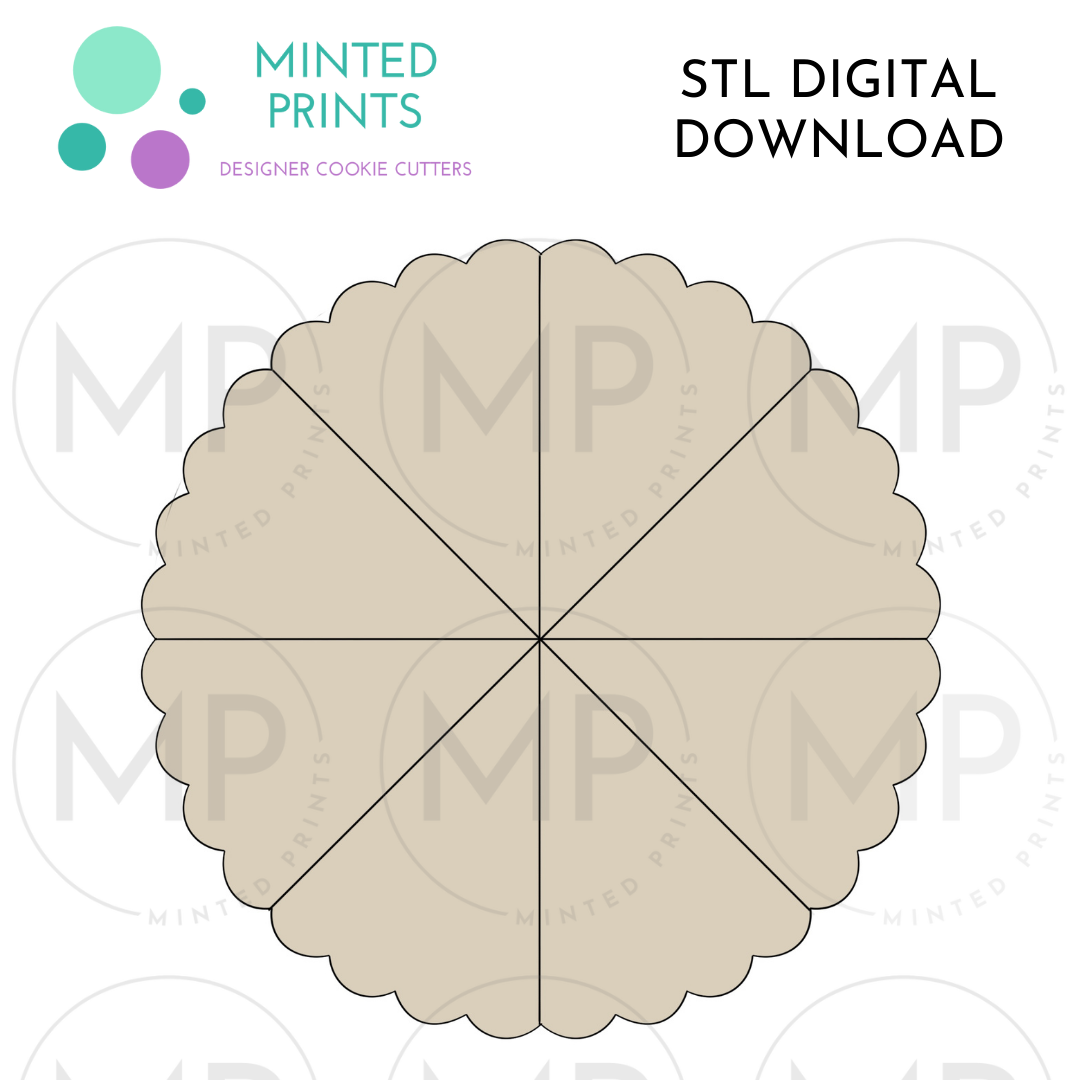 Pie Platter (Set of 3) Cookie Cutter STL DIGITAL DOWNLOAD