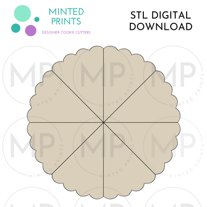 Pie Platter (Set of 3) Cookie Cutter STL DIGITAL DOWNLOAD